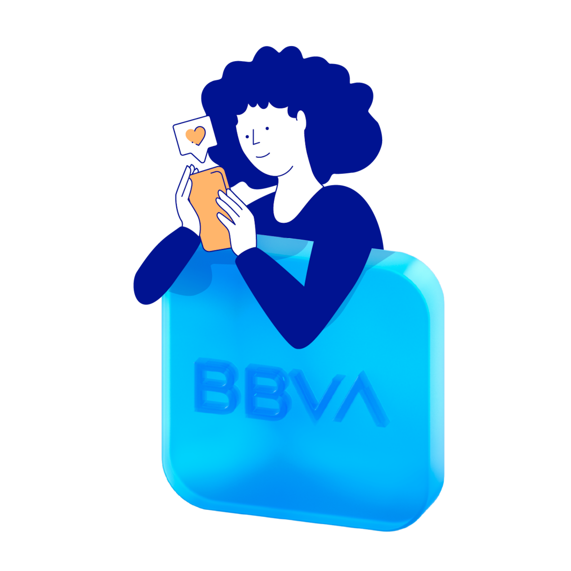 persona descargando certificados bancarios desde la app BBVA